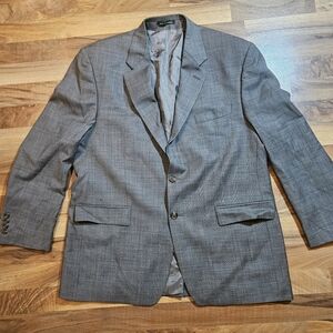 LAUREN Ralph Lauren Green Label Blazer Men's Size 44R Gray 100% Wool